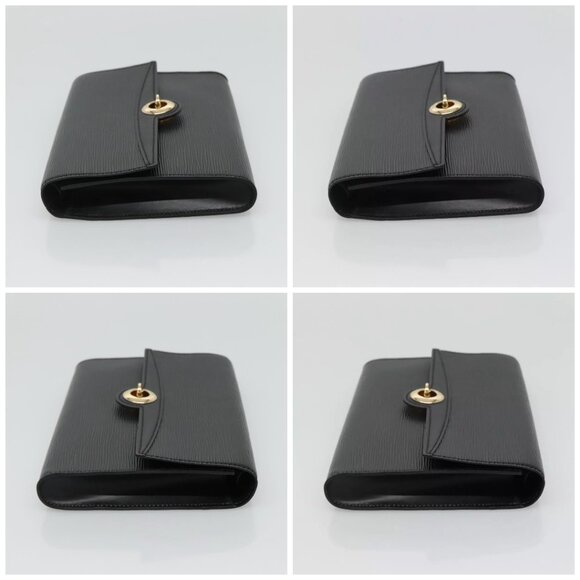 LOUIS VUITTON Epi Pochette Arche Shoulder Bag Black Noir M52572 LV Auth KD014 - Picture 16 of 16